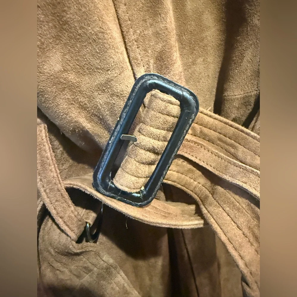 Banana Republic Timeless Suede Trench Coat - Picture 7 of 8